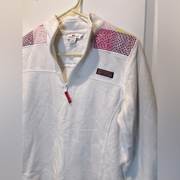 Vineyard Vines Girls Quarter Zip Up Size Medium - Picture 3 of 10
